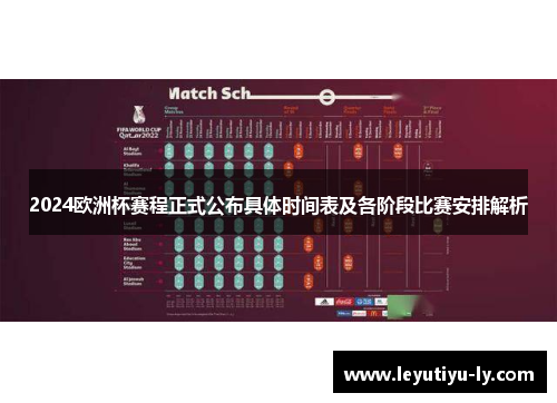 2024欧洲杯赛程正式公布具体时间表及各阶段比赛安排解析